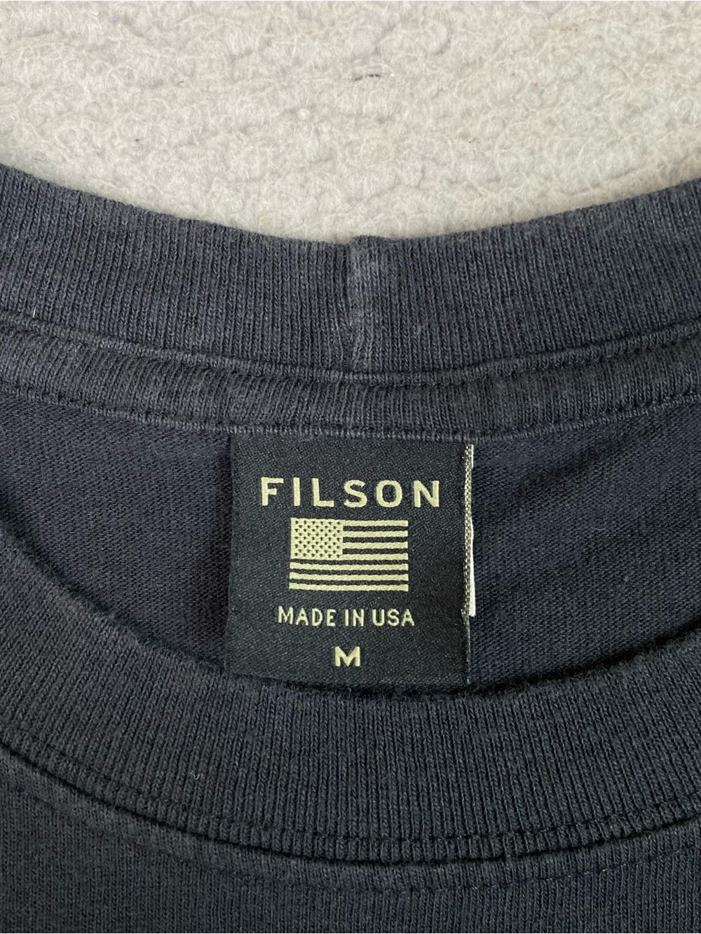 CC Filson Popeye T Shirt Mens Size M Black Short Sleeve Cotton Made In USA Bluto - Picture 5 of 10